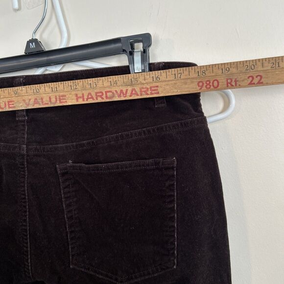 Chaps Womens Dark Brown Chocolate Straight Leg Bootcut Corduroy Pants 14 Y2K Hip - Picture 8 of 8